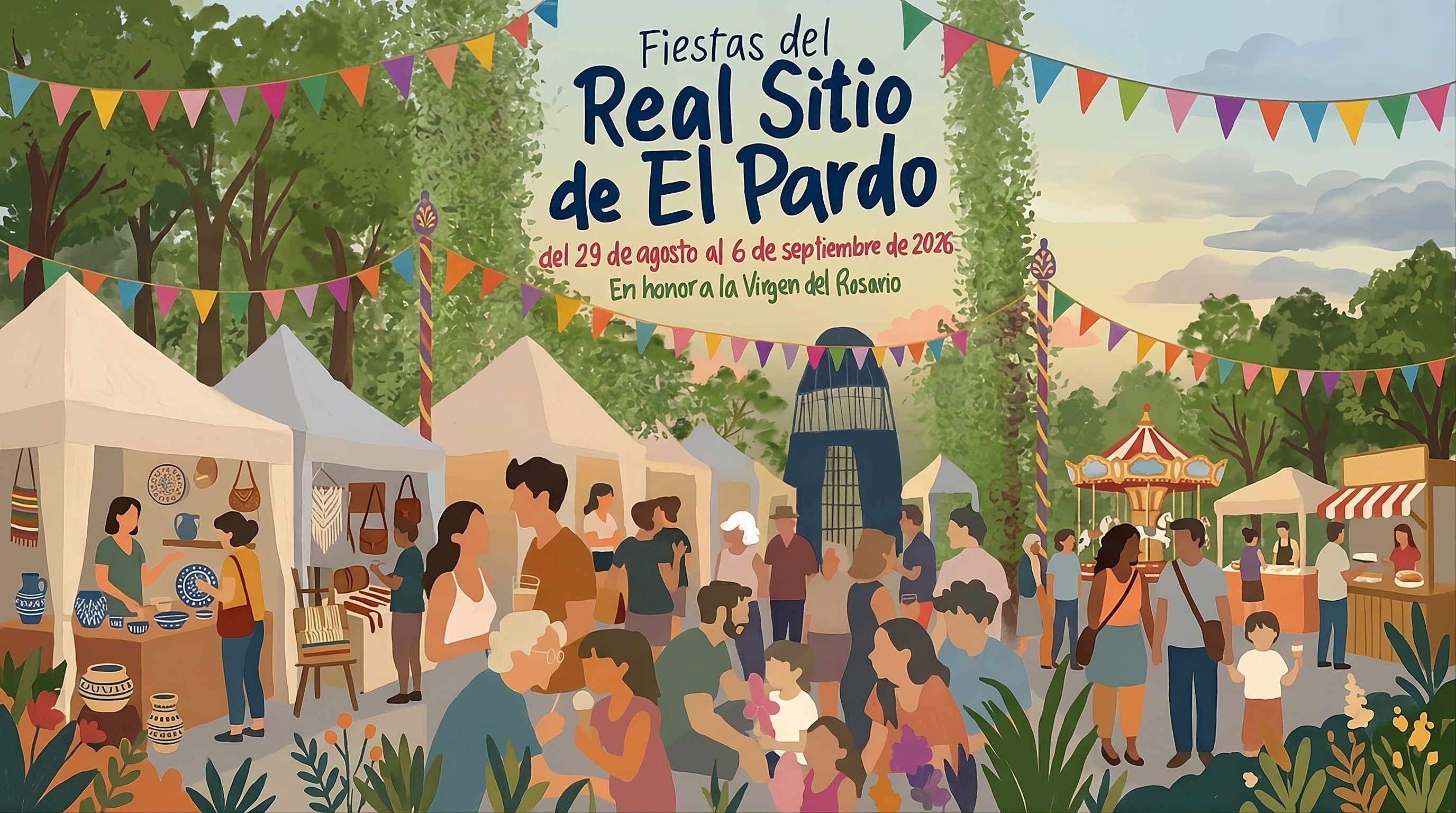 Ilustración de las Fiestas del Real Sitio de El Pardo