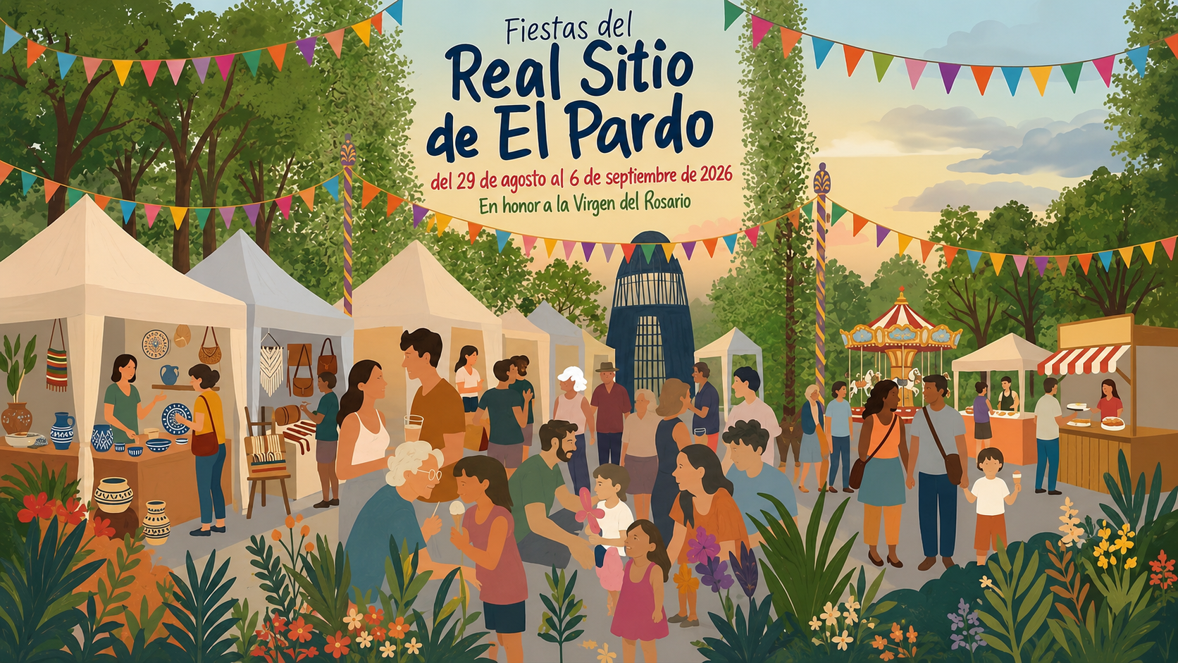 Ilustración de las Fiestas del Real Sitio de El Pardo