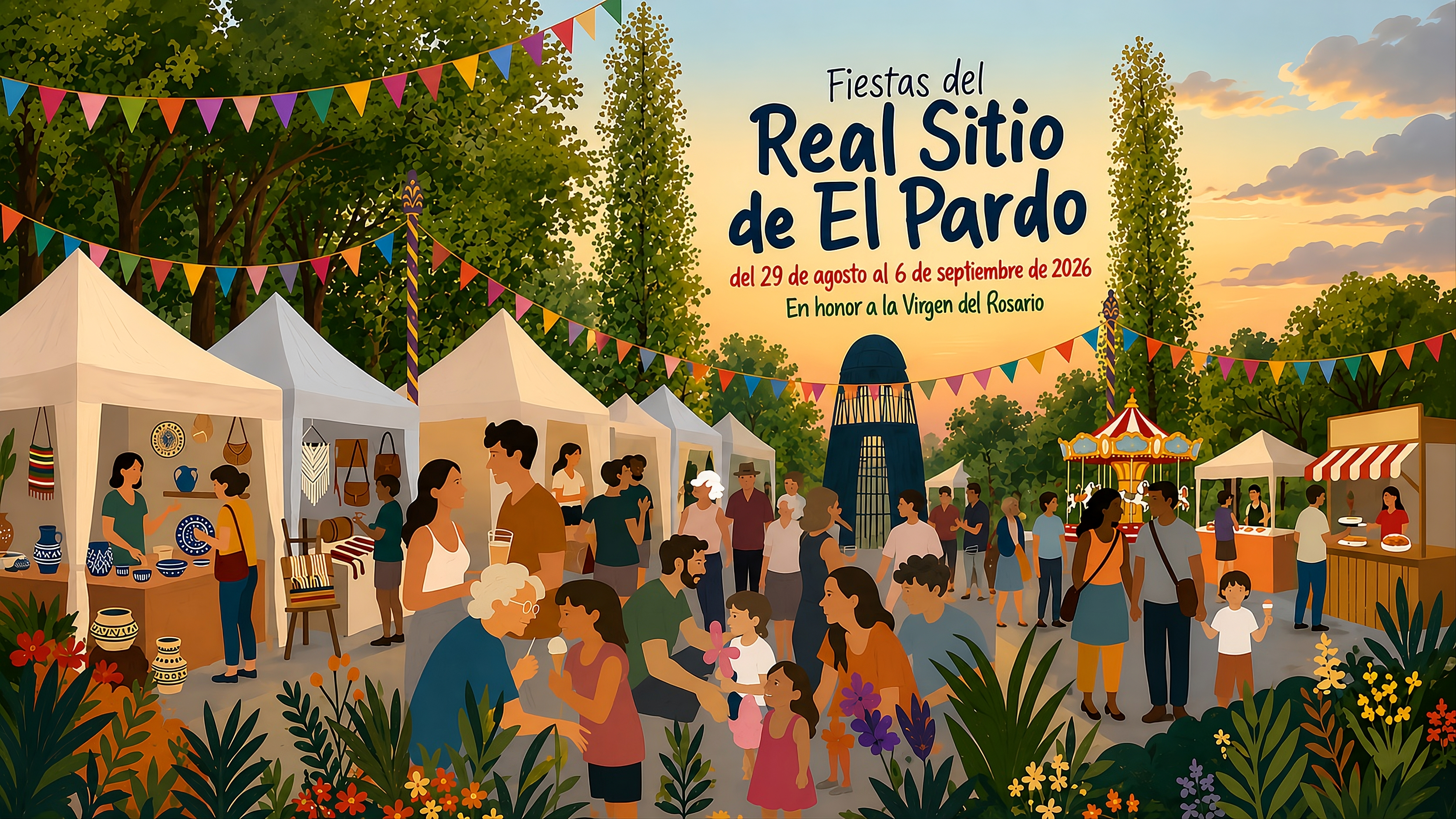 Ilustración de las Fiestas del Real Sitio de El Pardo
